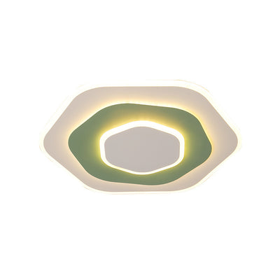 Plafonnier LED en fer aluminium acrylique contemporain et créatif pour chambre à coucher 