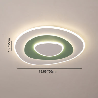 Plafonnier LED en fer aluminium acrylique contemporain et créatif pour chambre à coucher 