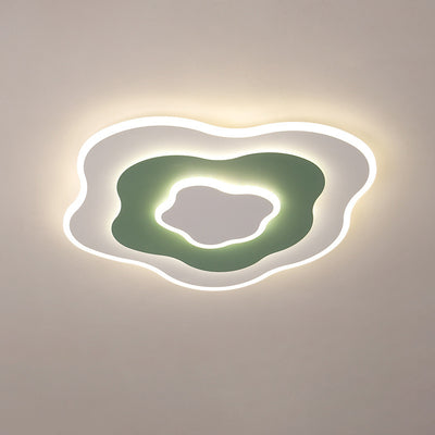 Plafonnier LED en fer aluminium acrylique contemporain et créatif pour chambre à coucher 