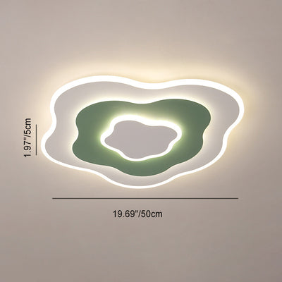 Plafonnier LED en fer aluminium acrylique contemporain et créatif pour chambre à coucher 