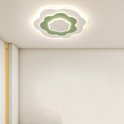 Plafonnier LED en fer aluminium acrylique contemporain et créatif pour chambre à coucher 