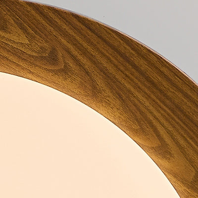 Plafonnier LED rond en fer acrylique rétro contemporain pour chambre à coucher 