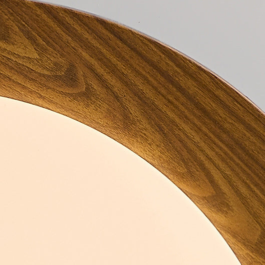 Plafonnier LED rond en fer acrylique rétro contemporain pour chambre à coucher 