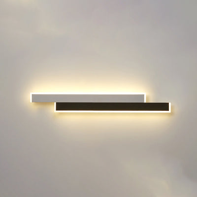 مصباح حائط LED من الأكريليك والحديد بتصميم شريط طويل عصري وبسيط لغرفة المعيشة 