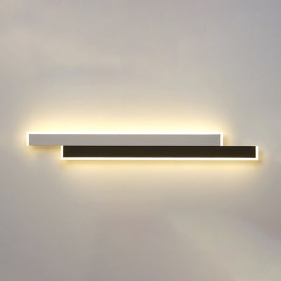 مصباح حائط LED من الأكريليك والحديد بتصميم شريط طويل عصري وبسيط لغرفة المعيشة 