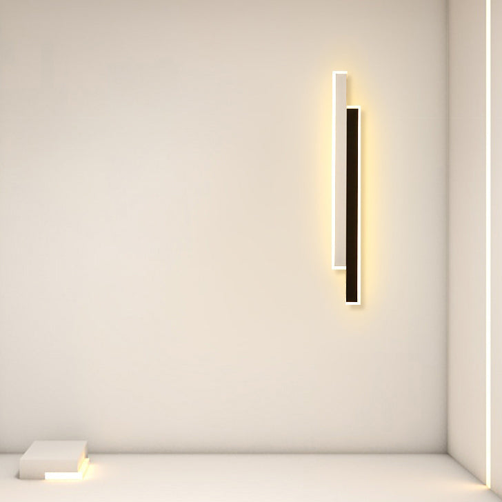 مصباح حائط LED من الأكريليك والحديد بتصميم شريط طويل عصري وبسيط لغرفة المعيشة 