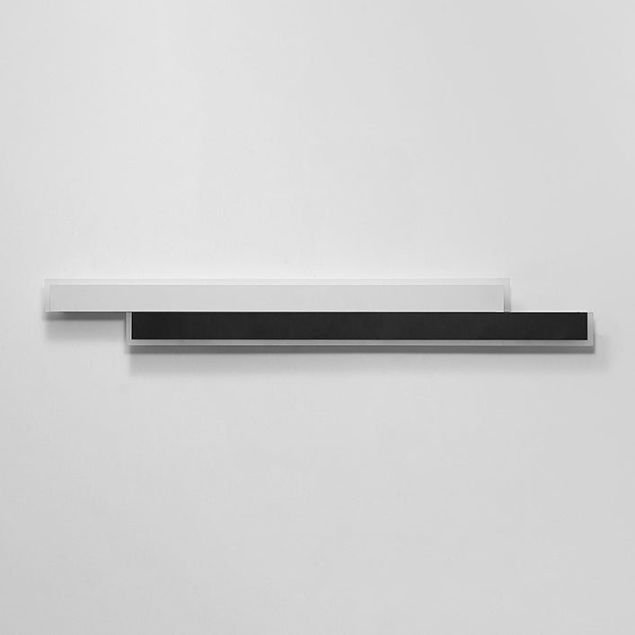 Moderne minimalistische Spleißung langer Streifen Eisen Acryl LED Wandleuchte für Wohnzimmer 