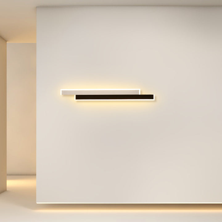 Modern Minimalist Splicing Long Strip Iron Acrylic LED Wall Sconce Lamp For Living Room