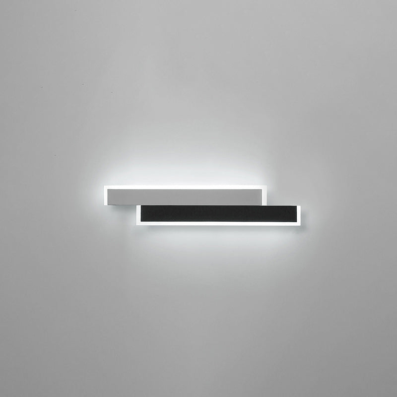 مصباح حائط LED من الأكريليك والحديد بتصميم شريط طويل عصري وبسيط لغرفة المعيشة 
