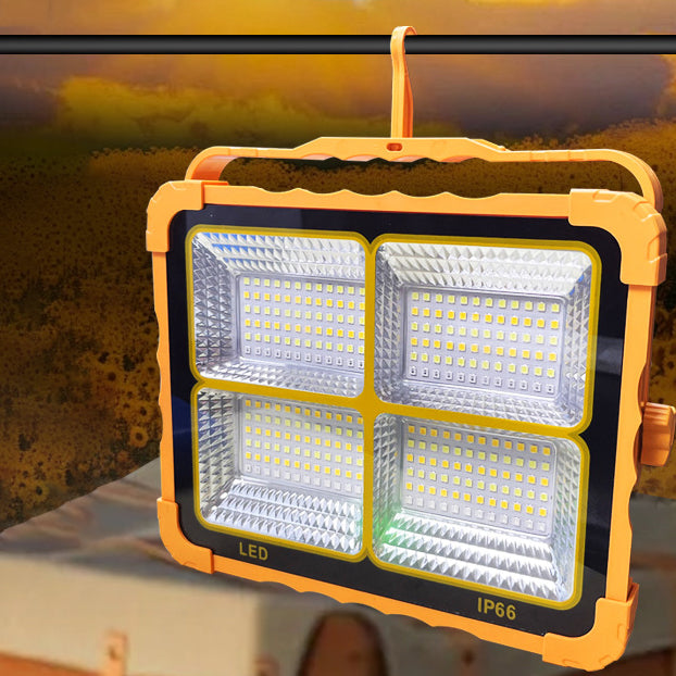 ضوء LED خارجي مربع من السيليكون PE المقاوم للماء بالطاقة الشمسية بتصميم بسيط حديث للاستخدام الخارجي 