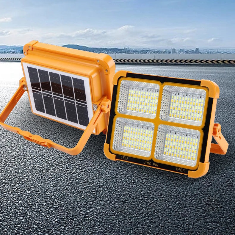 ضوء LED خارجي مربع من السيليكون PE المقاوم للماء بالطاقة الشمسية بتصميم بسيط حديث للاستخدام الخارجي 