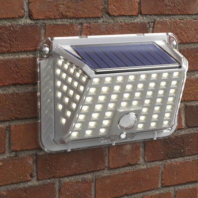 Lámpara de Aplique de Pared Exterior LED de Silicona Triangular Impermeable Solar de Modern Simplicity para Patio Exterior 