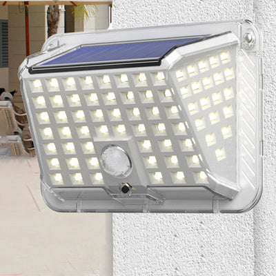 Lámpara de Aplique de Pared Exterior LED de Silicona Triangular Impermeable Solar de Modern Simplicity para Patio Exterior 