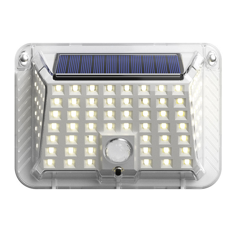 Lámpara de Aplique de Pared Exterior LED de Silicona Triangular Impermeable Solar de Modern Simplicity para Patio Exterior 