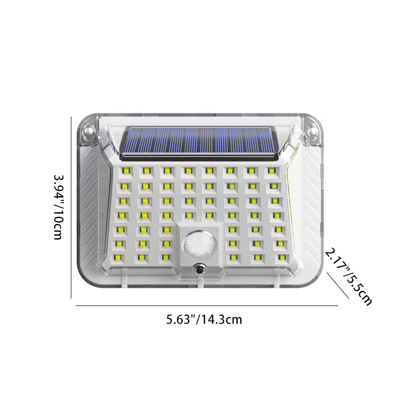 Lámpara de Aplique de Pared Exterior LED de Silicona Triangular Impermeable Solar de Modern Simplicity para Patio Exterior 