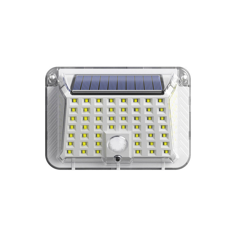 Lámpara de Aplique de Pared Exterior LED de Silicona Triangular Impermeable Solar de Modern Simplicity para Patio Exterior 