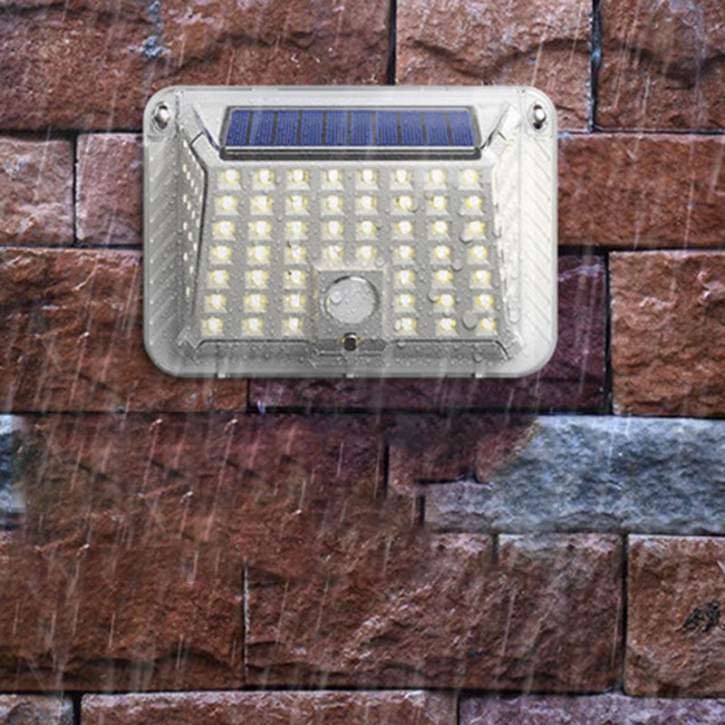 Lámpara de Aplique de Pared Exterior LED de Silicona Triangular Impermeable Solar de Modern Simplicity para Patio Exterior 