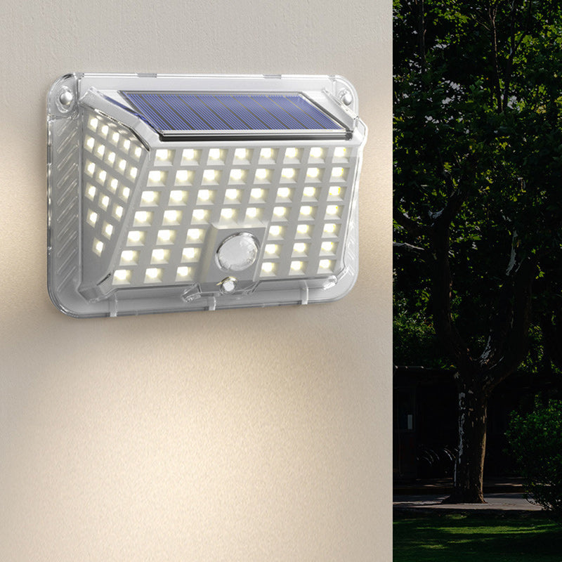 Lámpara de Aplique de Pared Exterior LED de Silicona Triangular Impermeable Solar de Modern Simplicity para Patio Exterior 