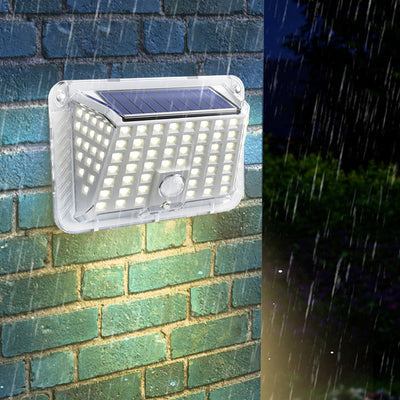 Lámpara de Aplique de Pared Exterior LED de Silicona Triangular Impermeable Solar de Modern Simplicity para Patio Exterior 