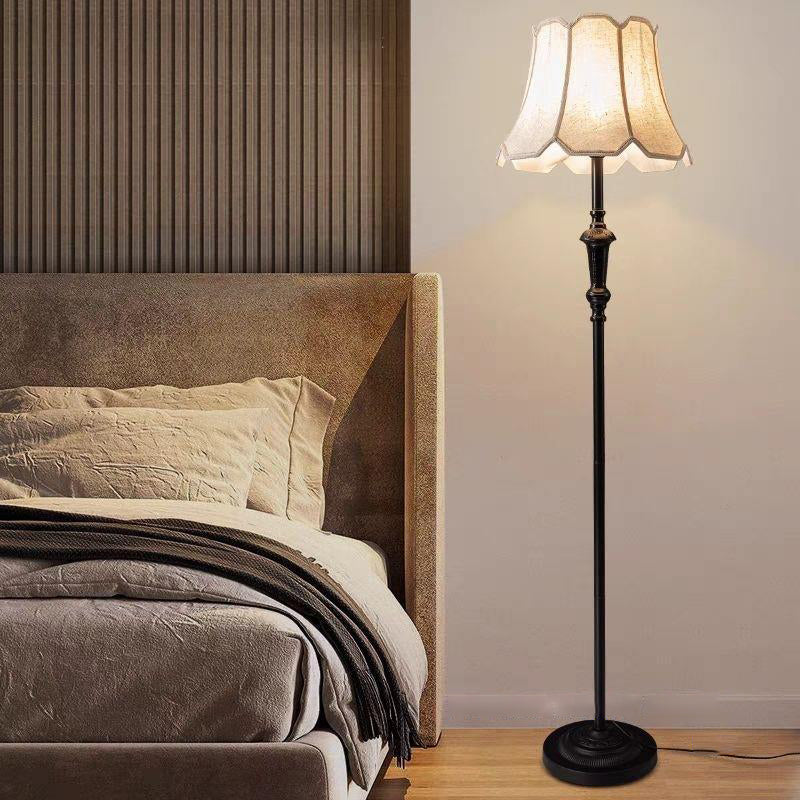 Zeitgenössische nordische Regenschirmstoff Eisen 1 - Licht Stehende Stehlampe für Wohnzimmer 