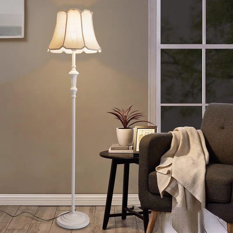 Zeitgenössische nordische Regenschirmstoff Eisen 1 - Licht Stehende Stehlampe für Wohnzimmer 