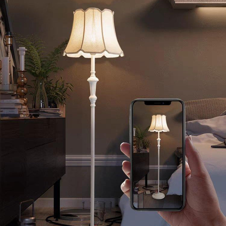Zeitgenössische nordische Regenschirmstoff Eisen 1 - Licht Stehende Stehlampe für Wohnzimmer 