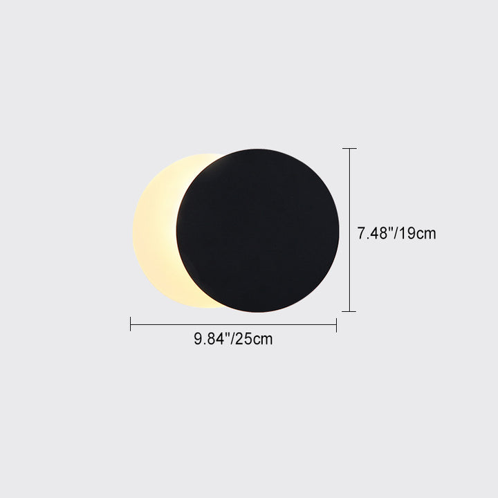 Applique murale LED en fer et acrylique extensible à épissure ronde minimaliste moderne pour chambre 