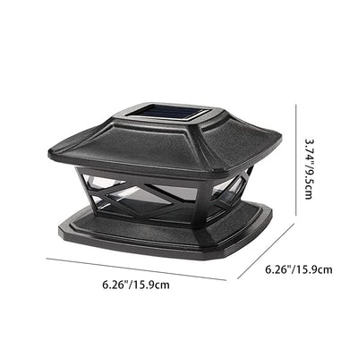 Luz LED para exteriores con forma de casa impermeable solar de simplicidad moderna de silicona PE para patio exterior 