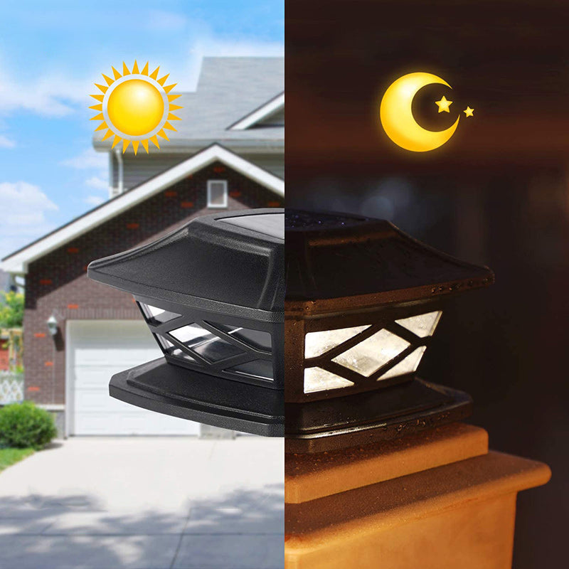 Luz LED para exteriores con forma de casa impermeable solar de simplicidad moderna de silicona PE para patio exterior 
