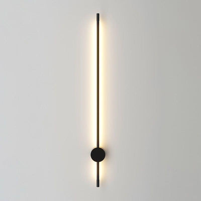 Moderne Art Deco Langstab Eisen Aluminium Silikon LED Wandleuchte für Wohnzimmer 