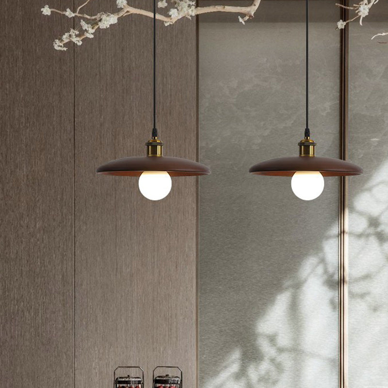 Traditioneller chinesischer Regenschirm Aluminium Massivholz 1 - Licht Pendelleuchte für Esszimmer 