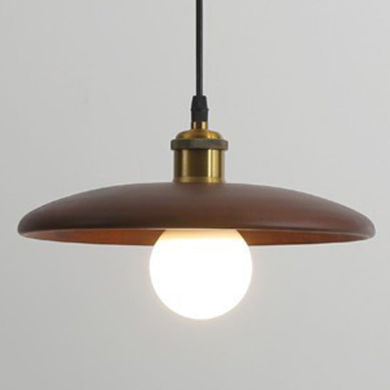 Traditioneller chinesischer Regenschirm Aluminium Massivholz 1 - Licht Pendelleuchte für Esszimmer 