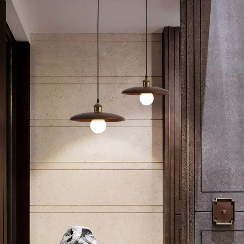 Traditioneller chinesischer Regenschirm Aluminium Massivholz 1 - Licht Pendelleuchte für Esszimmer 