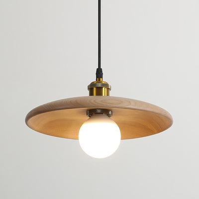 Traditioneller chinesischer Regenschirm Aluminium Massivholz 1 - Licht Pendelleuchte für Esszimmer 