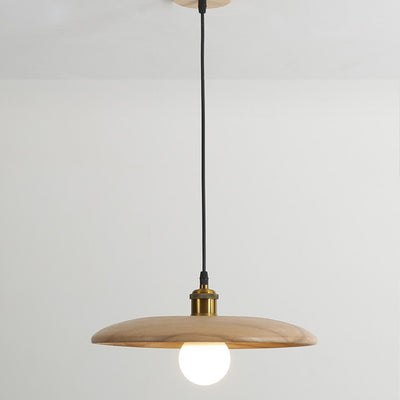 Traditioneller chinesischer Regenschirm Aluminium Massivholz 1 - Licht Pendelleuchte für Esszimmer 
