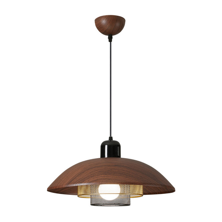 Lustre suspendu traditionnel vintage en demi-cercle en fer et acrylique 1 lumière pour salle à manger 