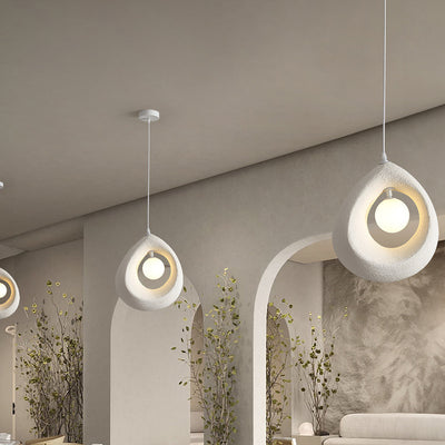 Art déco moderne entièrement en polystyrène 1 - Suspension lumineuse pour salle à manger 
