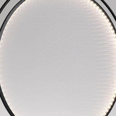 Modern Art Deco Round Reversible Acrylic Iron LED Pendant Light For Dining Room