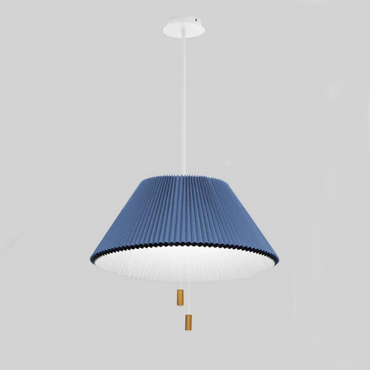 Contemporary Nordic Free Adjustment Paper Cloth Iron 1 - Light Chandelier For Living Room