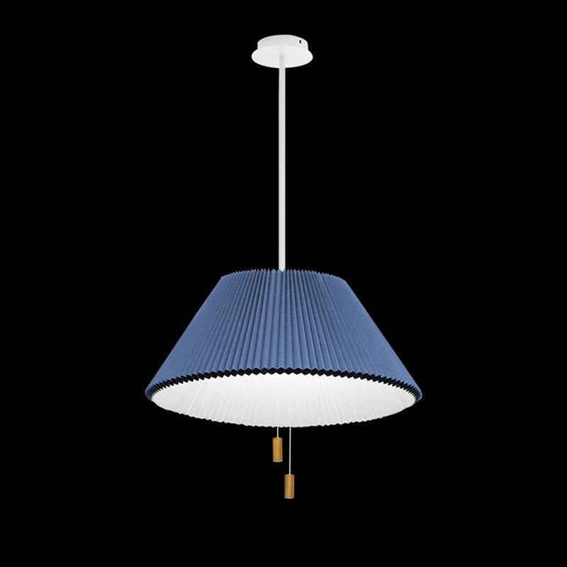 Contemporary Nordic Free Adjustment Paper Cloth Iron 1 - Light Chandelier For Living Room