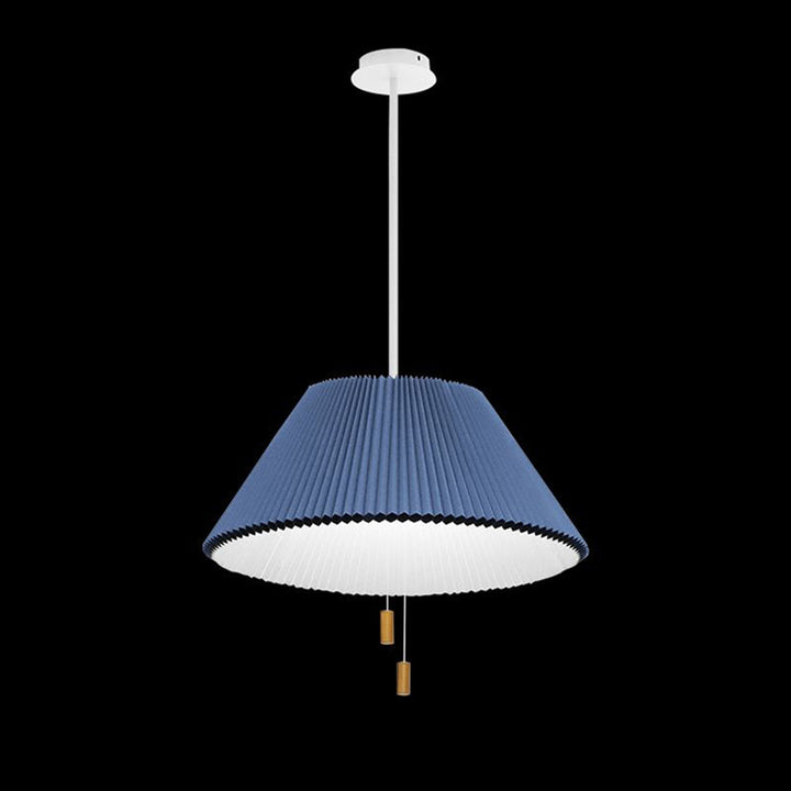 Contemporary Nordic Free Adjustment Paper Cloth Iron 1 - Light Chandelier For Living Room