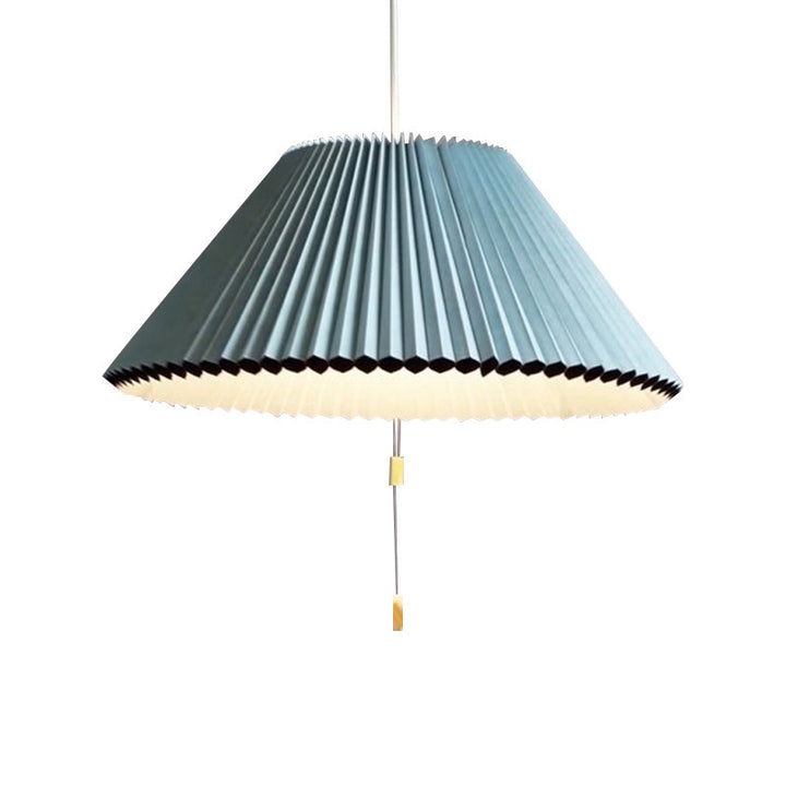 Contemporary Nordic Free Adjustment Paper Cloth Iron 1 - Light Chandelier For Living Room