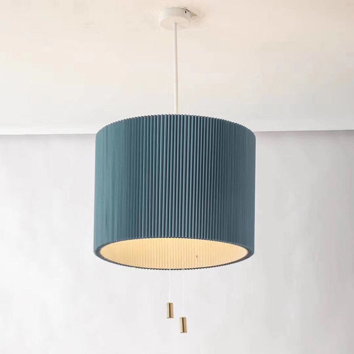 Contemporary Nordic Free Adjustment Paper Cloth Iron 1 - Light Chandelier For Living Room