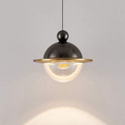 Zeitgenössische nordische UFO-Form Aluminium Acryl LED Pendelleuchte für das Schlafzimmer 