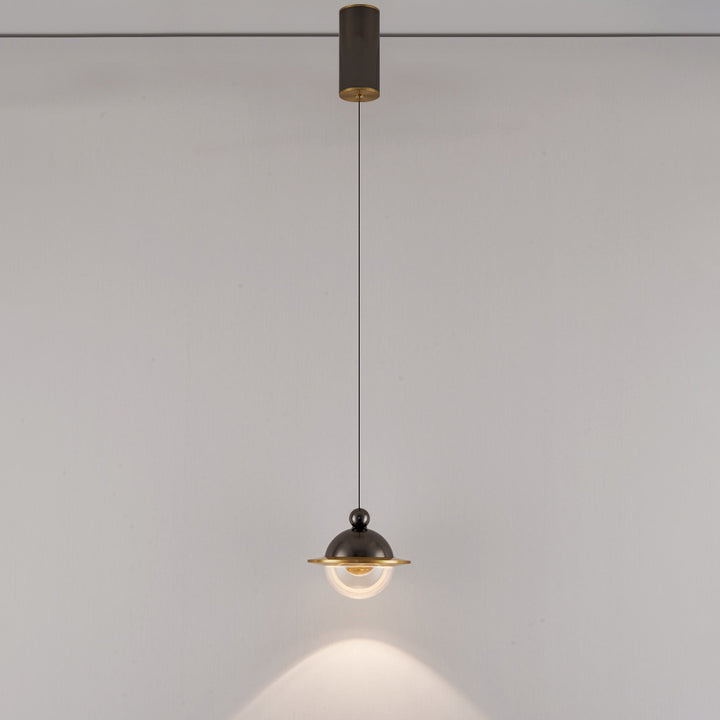 Lámpara colgante LED de aluminio acrílico con forma de OVNI nórdico contemporáneo para dormitorio 