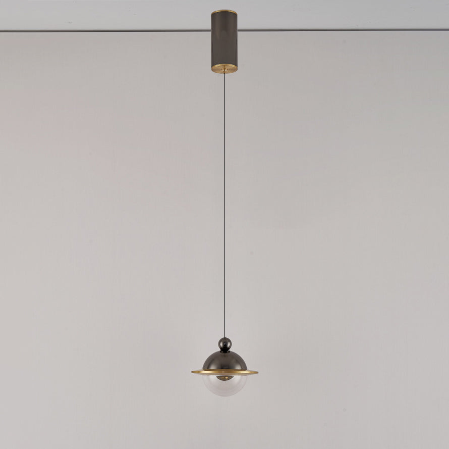 Lámpara colgante LED de aluminio acrílico con forma de OVNI nórdico contemporáneo para dormitorio 