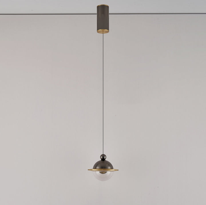 Lámpara colgante LED de aluminio acrílico con forma de OVNI nórdico contemporáneo para dormitorio 