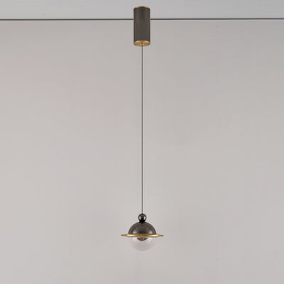 Zeitgenössische nordische UFO-Form Aluminium Acryl LED Pendelleuchte für das Schlafzimmer 