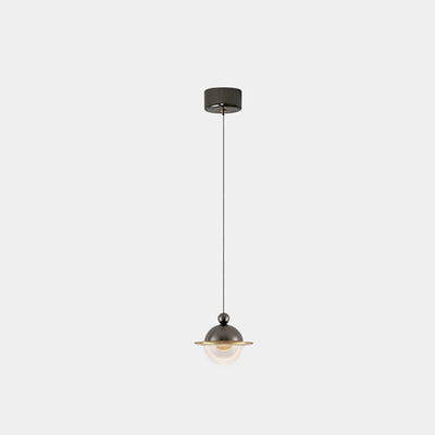 Zeitgenössische nordische UFO-Form Aluminium Acryl LED Pendelleuchte für das Schlafzimmer 