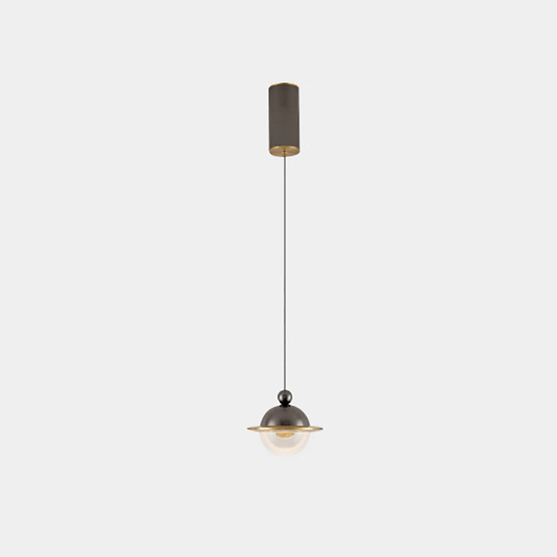 Zeitgenössische nordische UFO-Form Aluminium Acryl LED Pendelleuchte für das Schlafzimmer 